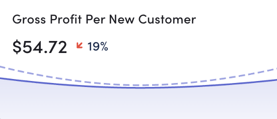 Gross Profit Per New Customer | StoreHero